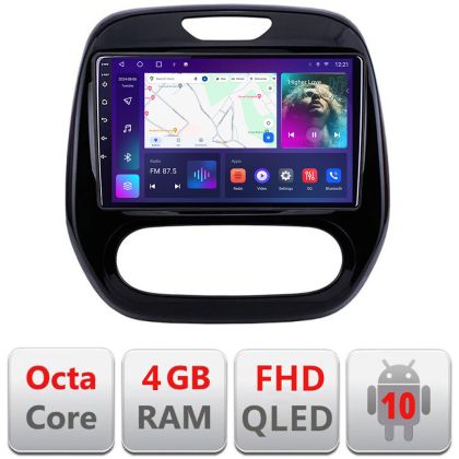 Navigatie Renault Captur 2013-2020 Android radio gps internet quad core 4+64 carplay android auto KIT-captur-v2+EDT-E309v3