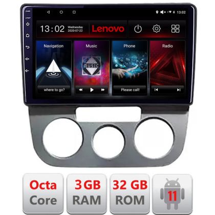 Navigatie VW Golf 5 2004-2010 clima manuala Android radio gps internet Octa Core 3+32 KIT-golf5-manual+EDT-E509 LENOVO LITE