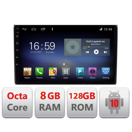 Navigatie Audi A4 B6 F-050 Octa Core cu Android Radio Bluetooth Internet GPS WIFI DSP 8+128GB 4G v1