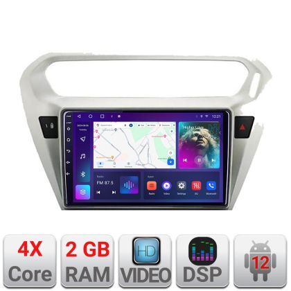 Navigatie Peugeot 301 Citroen C-Elisee A-301 2+32 GB Android Waze USBNavigatie Internet Youtube Radio v1