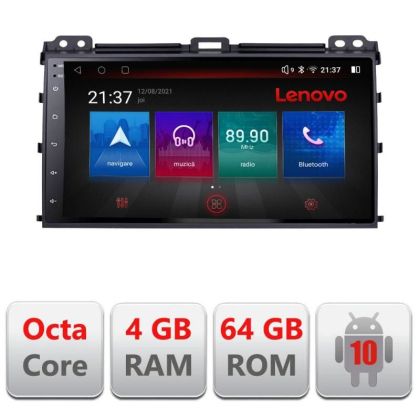 Navigatie Toyota Prado 2004-2009 E-456 Octa Core cu Android Radio Bluetooth Internet GPS WIFI DSP 4+64GB 4G v1