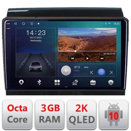 Navigatie Fiat Ducato Citroen Jumper Peugeot Expert 2006-2018 variante radio cd sauNavigatie de fabrica Android Ecran 2K QLED octa core 3+32 carplay android auto KIT-ducato-high+EDT-E309V3-2K v1