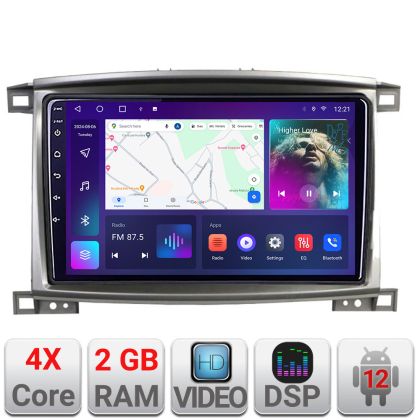 Navigatie Toyota Land Cruiser L100 2002-2008 A-L100 2+32 GB Android Waze USBNavigatie Internet Youtube Radio v1