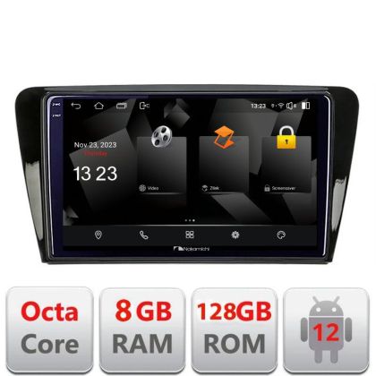 Navigatie Skoda Rapid Seat Toledo 2013+Android Octa Core Qualcomm 2K Qled 8+128 DTS DSP 360 4G Optical v1