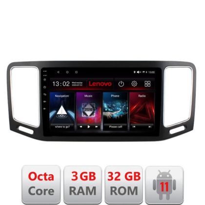 Navigatie VW Sharan 2011-2020 D-SHARAN Octa Core cu Android Radio Bluetooth Internet GPS WIFI DSP 3+32 GB 4G KI v1 LENOVO LITE