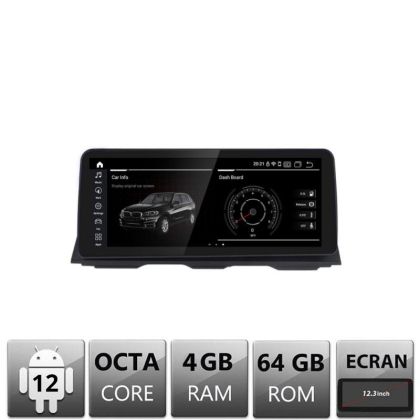 Navigatie dedicata Edotec BMW Seria 6 F06 masini cu CIC Android ecran 12.3" 4+64 4G BT