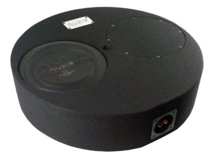 Subwoofer pasiv cu incinta 14L Audio System SUBFRAME R10 FLAT EVO2, 300 watts, 4 ohm, 250 mm, 10", roata de rezerva