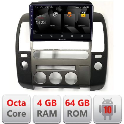 Navigatie dedicata Nakamichi Nissan Patfinder NavaraAndroid Octa Core 720p 4+64 DSP 360 camera carplay android auto