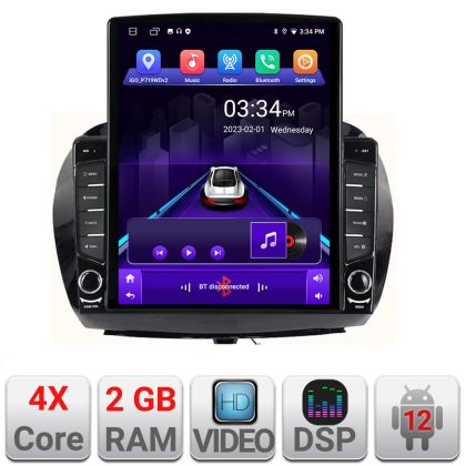 Navigatie dedicata Edonav Honda FR-V 2004-2009   Android radio gps internet quad core 2+32 ecran vertical 9.7" KIT-fr-v+EDT-E708