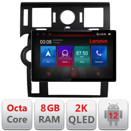 Navigatie dedicata Lenovo Hummer H2 2002-2008 Ecran 2K QLED 13",Octacore,8Gb RAM,128Gb Hdd,4G,360,DSP,Carplay,Bluetooth