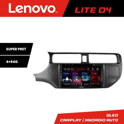 Navigatie Kia Rio 2011-2013 Lenovo Kit-204 4+64 GB Android Waze USB Navigatie Internet Youtube Radio