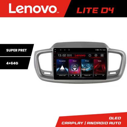 Navigatie Kia Sorento 2015-2018 Lenovo Kit-6528 4+64 GB Android Waze USB Navigatie Internet Youtube Radio