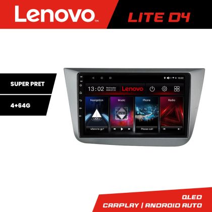 Navigatie Seat Leon 2005-2012 Lenovo Kit-leon05 4+64 GB Android Waze USB Navigatie Internet Youtube Radio