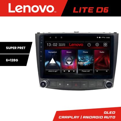 Navigatie Lexus IS 2005-2011 Lenovo Kit- IS 8 core 6+128 GB Android Waze USB Navigatie Internet Youtube Radio