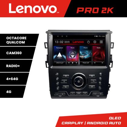 Navigatie Mondeo MK5 SYNC2 si SYNC 3 2015-2022 8 core QLED 2K 4+64 360 Android Waze USB Navigatie Internet Youtube Radio Lenovo