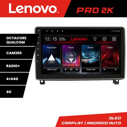 Navigatie Peugeot 407 2004-2011 8 core QLED 2K 4+64 360 Quad Core Android Waze USB Navigatie Internet Youtube Radio Lenovo