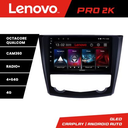 Navigatie Renault Kadjar Lenovo Kit-9030 8 core QLED 2K 4+64 360 Android Waze USB Navigatie Internet Youtube Radio