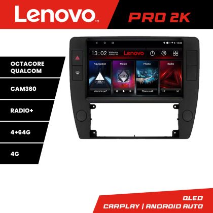 Navigatie Passat B5 1997-2004 Android radio gps internet 8 core QLED 2K 4+64 360 Lenovo