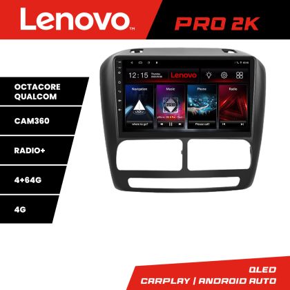 Navigatie Fiat Doblo 2010-2017 si Opel Combo 2010-2017 8 core QLED 2K 4+64 360 Quad Core Android Waze USB Navigatie Internet Youtube Lenovo