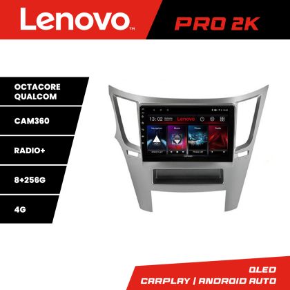 Navigatie Subru Legacy 2010-2015 Lenovo Kit-458 8 core QLED 2K 8+256 360 Android Waze USB Navigatie Internet Youtube Radio