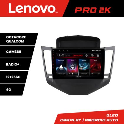 Navigatie Chevrolet Cruze Lenovo Kit-045 8 core QLED 2K 12+256 360 Android Waze USB Navigatie Internet Youtube Radio