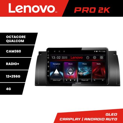 Navigatie BMW E39 si E53 Lenovo Kit-082 8 core QLED 2K 12+256 360 Android Waze USB Navigatie Internet Youtube Radio