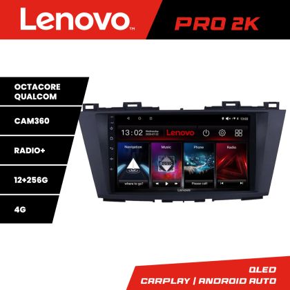 Navigatie Mazda 5 2010-2017 Lenovo Kit-117 8 core QLED 2K 12+256 360 Android Waze USB Navigatie Internet Youtube Radio