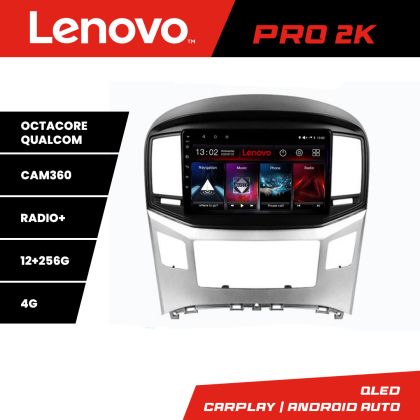 Navigatie Hyundai H1 Starex 2016- Lenovo Kit-H1 8 core QLED 2K 12+256 360 Android Waze USB Navigatie Internet Youtube Radio