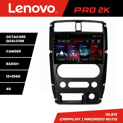 Navigatie Jimny 2007-2016 Lenovo Kit-JIMNY07 8 core QLED 2K 12+256 360 Android Waze USB Navigatie Internet Youtube Radio