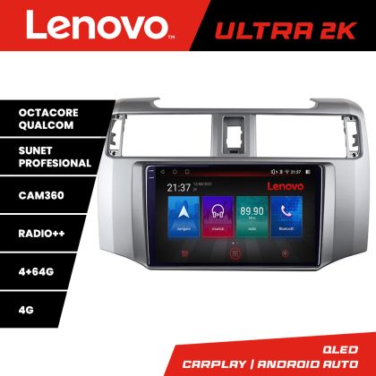 Navigatie Toyota 4runner 2009-2019 Android radio gps internet 8 core QLED Qualcomm 4+64 360 Lenovo