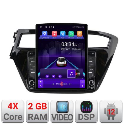 NavigatieHyundai I20 2015-2018 KIT-517 ecran tip TESLA 9.7" cu Android Radio Bluetooth Internet GPS WIFI 2+32 DSP Quad