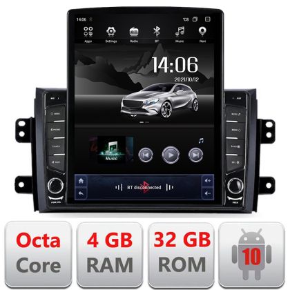 Navigatie Suzuki SX4 2006-2013 KIT-124 ecran tip TESLA 9.7" 8 core 4+32 4G DSP Android Radio Bluetooth Internet GPS WIFI 