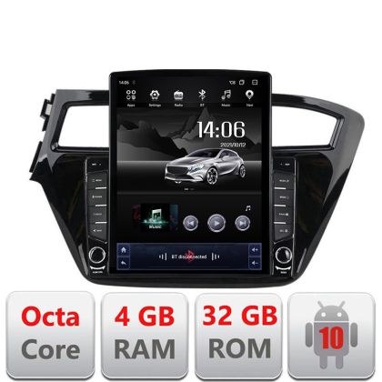 NavigatieHyundai I20 2015-2018 KIT-517 ecran tip TESLA 9.7" 8 core 4+32 4G DSP Android Radio Bluetooth Internet GPS WIFI 