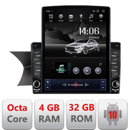 Navigatie Mercedes C W204 NTG4.5 KIT-w204-N45 ecran tip TESLA 9.7" 8 core 4+32 4G DSP Android Radio Bluetooth Internet GPS WIFI 