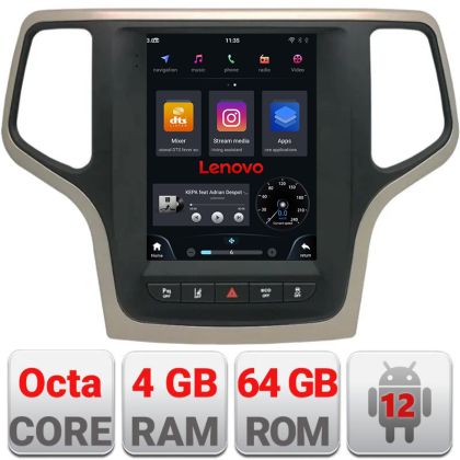 Navigatie Jeep Grand Cherokee 2014-2019, Qled 9.7", ,Qualcomm 8X 4+64 360 4G