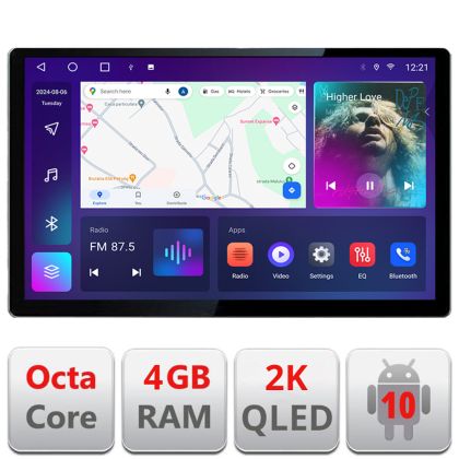 Navigatie Toyota Prius 2009-2014 Edotec 4+32 2K 13 inch qled android 4G DSP gps internet  Kit-TY39