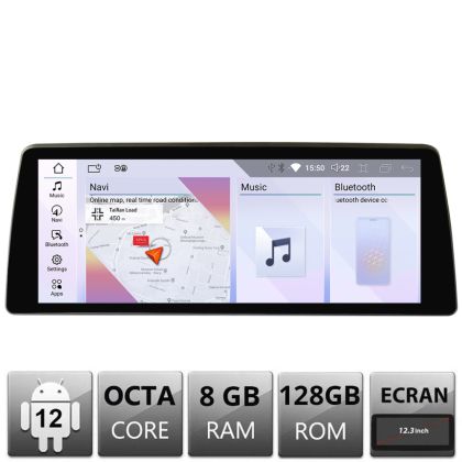 Navigatie dedicata Edotec BMW Seria 5 G30 masini cu EVO Android ecran 12.3" 8+128 4G BT