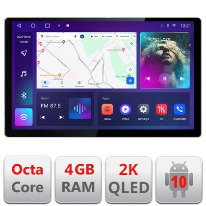 Navigatie dedicata Edonav Kia Rio 2019-, Ecran 2K QLED 13",Octacore,4Gb RAM,32Gb Hdd,4G,360,DSP,Carplay,Bluetooth