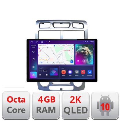 Navigatie dedicata Kia Sportage 2005-2007 N-0023 Edonav ecran 13" 2K 8 si 128 Android Waze USB Navigatie 4G 360 Toslink Youtube Ra