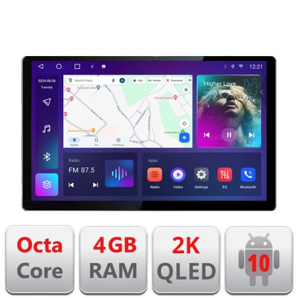 Navigatie dedicata Hyundai I40  Edonav ecran 13" 2K 8 si 128 Android Waze USB Navigatie 4G 360 Toslink Youtube Radio kit-i40 si EDT-E