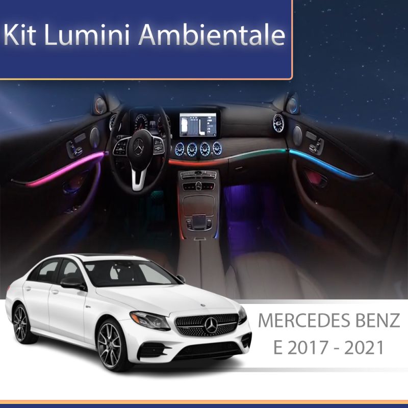 Lumini Ambientale ventilatoare spate Mercedes E W213 control pe sistemul original sau telefon