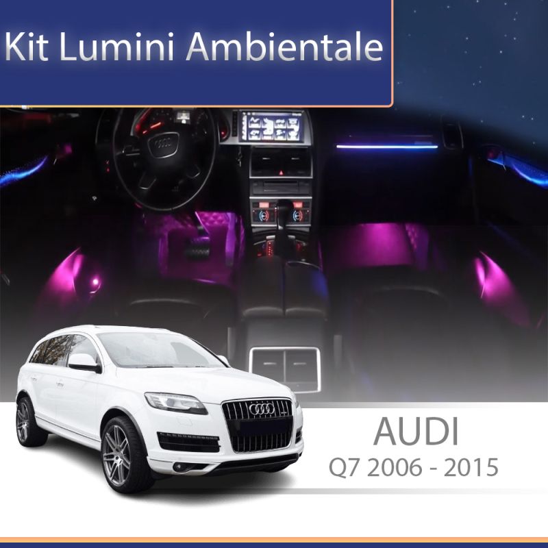 Lumini ambientale Audi Q7 2006-2015 set complet control telefon sau sistem original