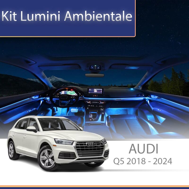 Lumini ambientale Audi Q5 2018-2024 set complet control telefon sau sistem original