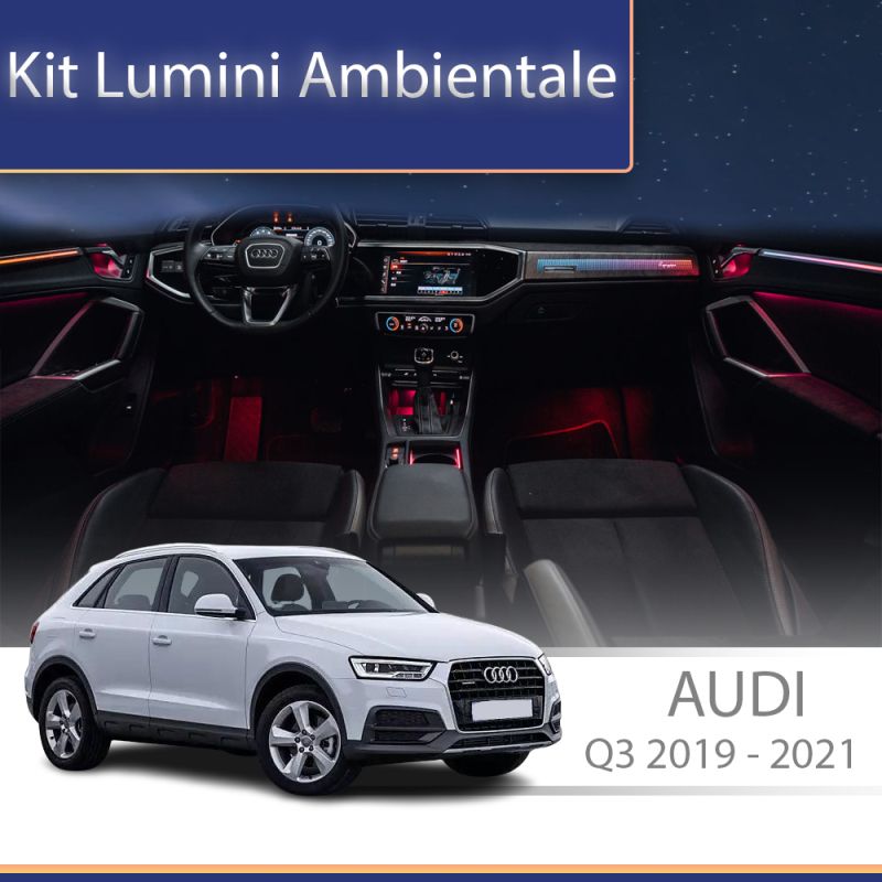 Lumini ambientale Audi Q3 2019-2023 set complet control telefon sau sistem original trimuri