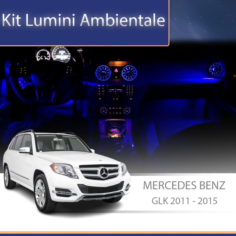 Lumini ambientale Mercedes X204 2011-2015 dedicat set complet control telefon sau sistem original