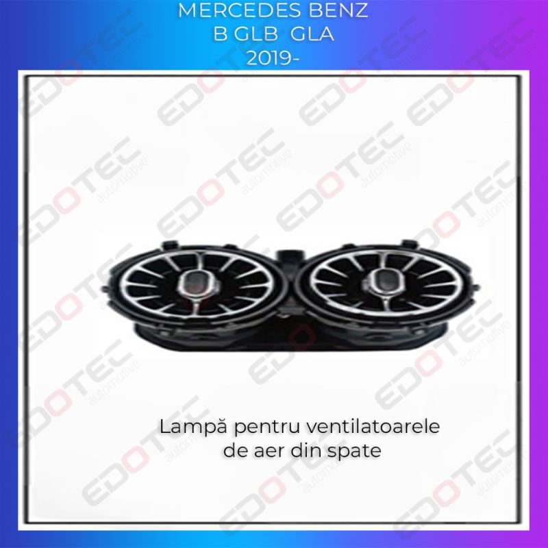 Lumini Ambientale ventilatoare spate Mercedes B GLB GLA control pe sistemul original sau telefon