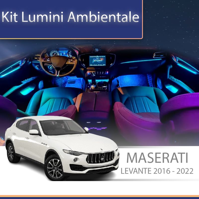 Lumini ambientale Maserati Levante 2016-2022 set complet control telefon sau sistem original