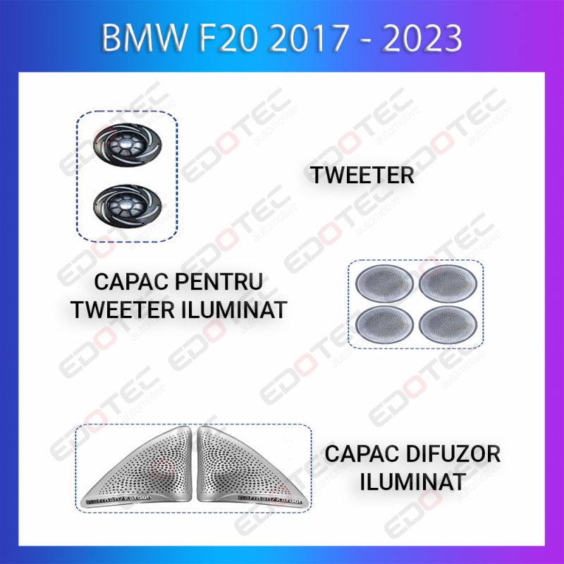 Lumini Ambientale BMW Seria 1 2017-2023 dedicat difuzor iluminat control telefon sau sistem original