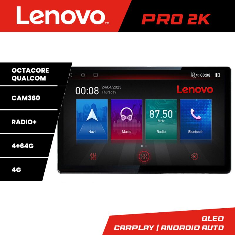 Navigatie Ford Focus 4 K-focus4 Lenovo PRO 4+64 13 inch 2K android 4G DSP gps internet 8Core