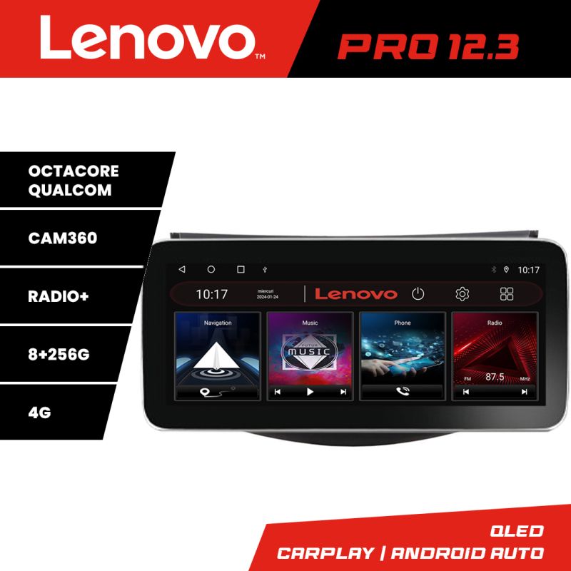 Navigatie Toyota RAV4 K-018 Lenovo PRO 8+256 12.3 inch qled android 4G DSP gps internet 8Core